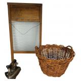 Vtg Household Items Including National Washboard