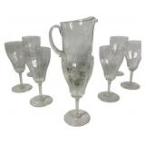 Fostoria Crystal Engagement 7pc Beverage Set