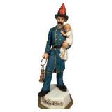 Mount Hope The Firefighter Porcelain Decanter