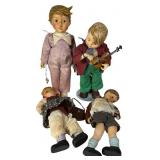 Group of Goebel M.J. Hummel Porcelain & Clothe