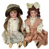 2 Bisque Head Dolls & C.M. Bergmann Simon +