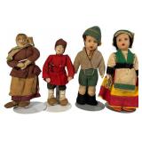 A Group of Russian & Bohemian Folk Dolls