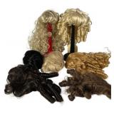 Assorted Doll Wigs including Monique & Global Doll