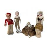 A Collection of Antique & Vintage German Bisques
