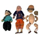Three Asian Character Dolls & 1976 Lois Moore 243