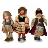 Trio of German Stockinette & Composition Folk
