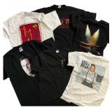 Assortment of Six Music Artist Concert T-Shirts