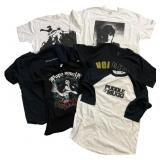 Collection of Six Rock Band and Promo T-Shirts