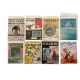Collection of 106 Pieces of Vintage Sheet Music