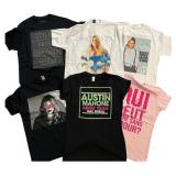 Six Contemporary Pop Music Artist Graphic and Tour