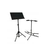 Pro Line Adjustable Music Stand & Dual Guitar