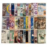 60 Tin Pan Alley and World War I Era Sheet Music