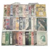 32 Pieces of American Sheet Music Early 20th Centu