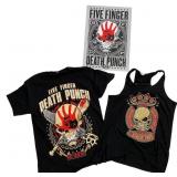 Trio of Five Finger Death Punch Memorabilia