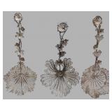 Three Tested Silver Filigree Spoons