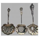 Gorham H45 and Sterling Silver Pierced Spoons