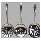 Three American Sterling Silver Serving Spoons
