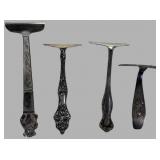 Collection of Sterling and Plated Food Pushers