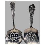 2 Sterling Silver Wallace & Gorham Pierced Servers