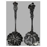 A Pair of Paye & Baker Sterling Serving Spoons