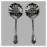 A Pair of Sterling Silver Lancaster Nut Spoons