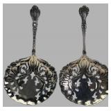 Pair of Alvin Sterling Florentine Servers