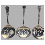 Three American Sterling Silver Tomato Servers