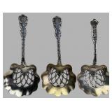 Trio of Sterling Silver Bonbon Spoons