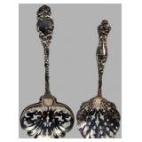 Alvin and Simpson Sterling Pierced Spoons