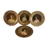 Four Vienna Art Lithographed Tin Plates