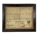 Ann Madwell English Needlework Sampler, 1840