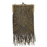 Art Deco Micro-Beaded Fringe Evening Bag
