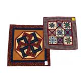 Two Handmade Star Spin and Sampler Quilts