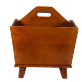 Cushman Colonial Maple Magazine Stand with Handle