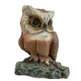 Vintage Cast Concrete Owl Garden Statue