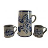 Three Westerwald Pottery Phil Schaltenbrand Items