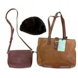 Russian Mink Hat & Leather Handbags