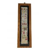 Antique 1860s Band Sampler by Ida Kurth