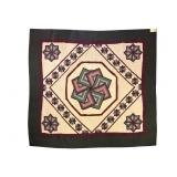 Large Hand-Quilted Spinning Star Cotton Quilt