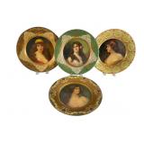 Four Art Nouveau Lithographed Tin Advertising and