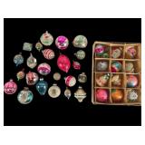 Assortment of Vintage Mercury Glass Ornaments