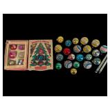Shiny Brite & West German Christmas Ornaments