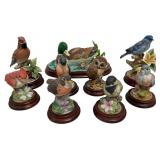 Nine Andrea by Sadek Porcelain Bird Figurines