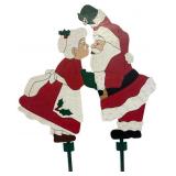 Pair of Santa & Mrs. Claus Christmas Yard Signs