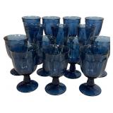 Mikasa Cloisonne Navy Flatware and Blue Glassware