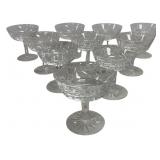 A Set of Cut Lead Crystal Champagne Coupes