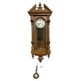 Late 19th-Century Wall Regulator Clock, c. 1890