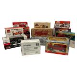 Several Ertl and Bburago Die-Cast Vehicles