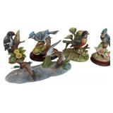 Andrea by Sadek 5 Porcelain Bird Figures, 11in
