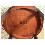 Arts & Crafts Mission Oak Round Lamp Table
